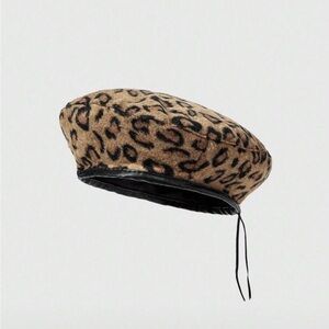 Rebel Orbit Leopard Felted Beret
